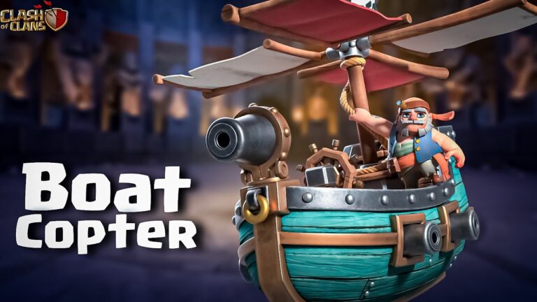 Découvrez le nouveau skin Battle Copter Boat : Une aventure pirate dans Clash of Clans !